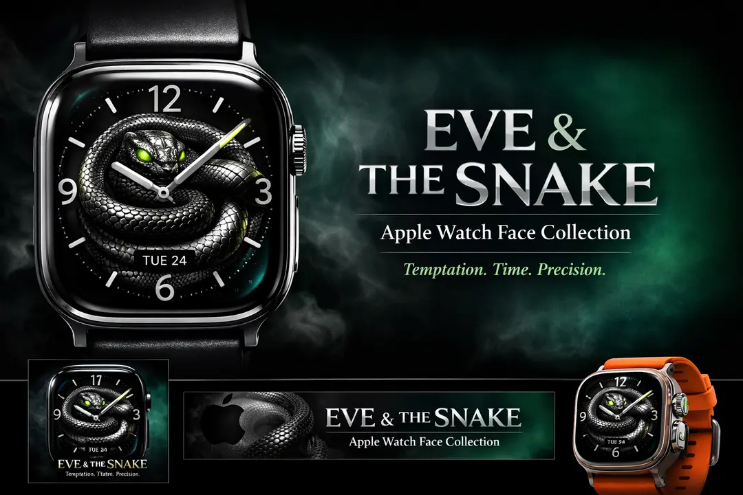 Eve and the Snake Apple Watch Face Collection