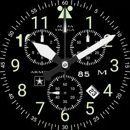 Military Army Aeromaster chronograph