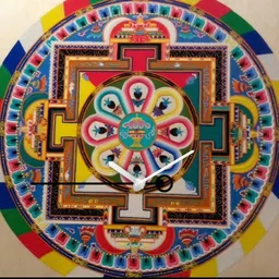 Sand Mandala in Progress