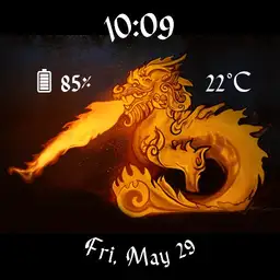 Flaming dragon