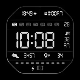 DADAM41: Retro LCD Watch Face