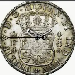 Silver, Pillar Dollar, 1734