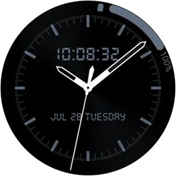 Photo watch face four arc complications