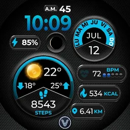 Pill Carbon Blue
