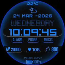 Clean Blue Neon