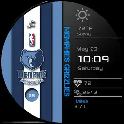 NBA Striped Grizzlies by JSooHoo