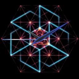 Sacred Geometry Blue and Red