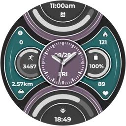 【Custom】Stacked Purple Green