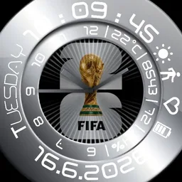 Fifa world cup 2026 Metal Circular digital and analog upicolor b2