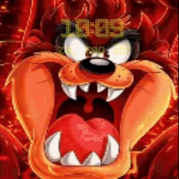 Tazz (swinging) animated
