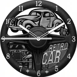 Vintage Car Black place