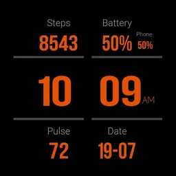 Gear S3 Dashboard Orange Improved