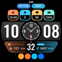 Flat Small Clock