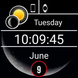 Clean White Moon V3 plus Weather
