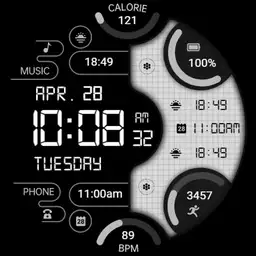 Fog White LCD Screen