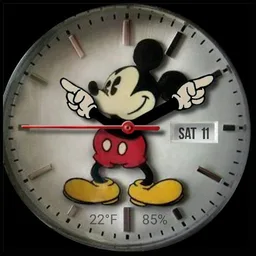 Mickey Mouse Watch date,temp,battery