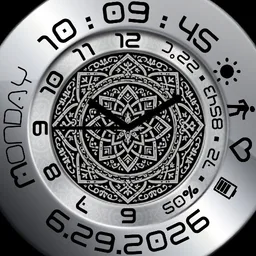 Silver metal digital & analog