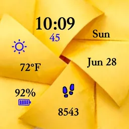 Yellow origami