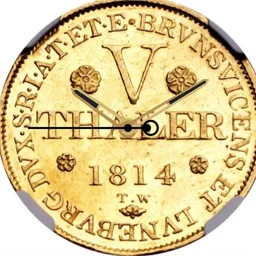 Gold, George III, King of Hannover, 1814