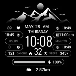 【Customize】Black White Mountain