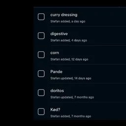 Shopping list