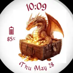 Dragon guarding his treasure