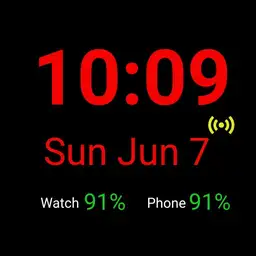 Retro simple hi-vis watchface