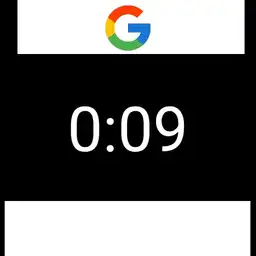 Google digital clock