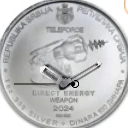 Silver, Serbia, Tesla, Teleforce, 100 Dinars