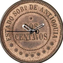 Copper, Antioquia, Dos Centavos, 1890