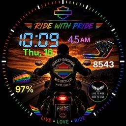 Harley Davidson ride with pride