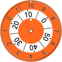 Orange White Disks
