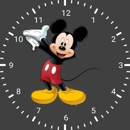 Mickey mouse moving hand