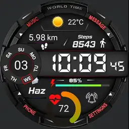FSWM6 Digital Watch Face