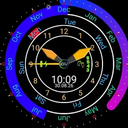D.V design cirkel time watch