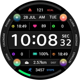 【Customize】Colorful Icon Clock