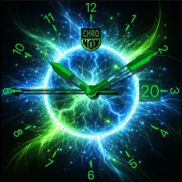 Chronox Blue Green Bulb Watch