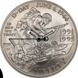 Silver, U.S. WWII Commemorative Dollar