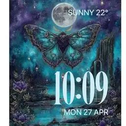 Moon and moth
