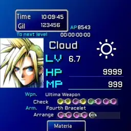 Final Fantasy 7 FF7 Cloud Copy