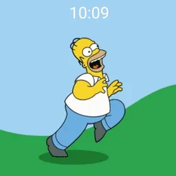 Homer running