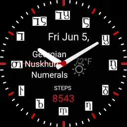 Georgian Nuskhuri Numerals