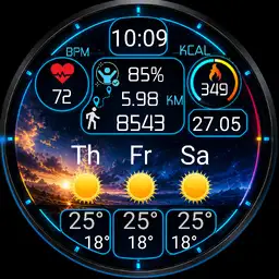 Chronox Sport with 3 days weather forecast