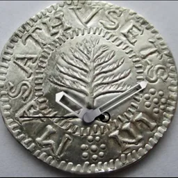 Silver, Massachusetts, Pine Tree Shilling, 1652