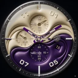 Sculpted Purple Elegance