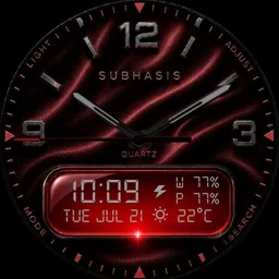 Satin Crimson Display