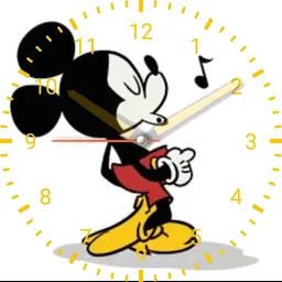 strolling Mickey Mouse