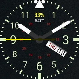 Basic Military Watch with date/calendar textured face V.1.3