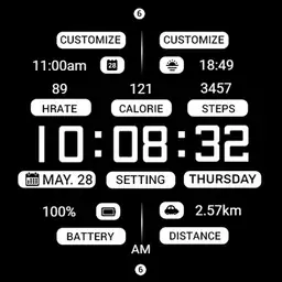 【Custom】Black White Message