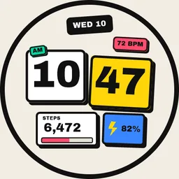 BRUT-01: Brutalist Watch Face